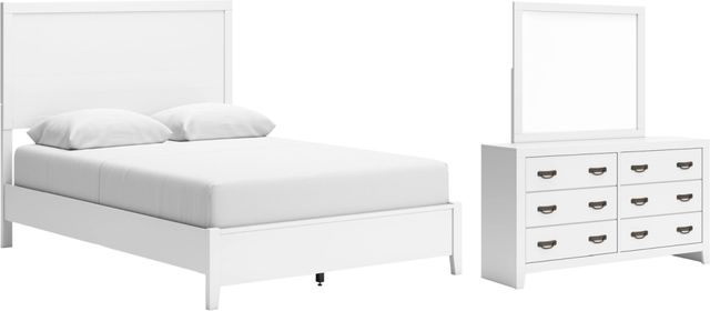 Signature Design by Ashley® Binterglen 3-Piece White Queen Panel Bedroom Set-1