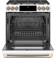 Café™ 30" Matte White Slide In Dual Fuel Range-1