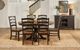 A-America® Stormy Ridge Chicory Oval Extension Dining Table with Slate Black Base-1