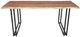 Porter International Designs Manzanita Natural 82" Double U-Base Dining Table-1