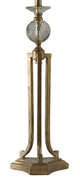 StyleCraft Vintage Gold Metal/Glass Lamp-1