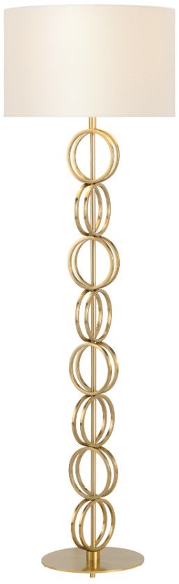Crestview Collection Loxton Gold Floor Lamp-1