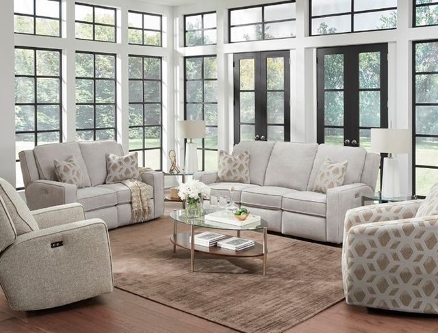 Southern Motion™ Customizable City Limits Double Power Reclining Sofa with Headrest -1