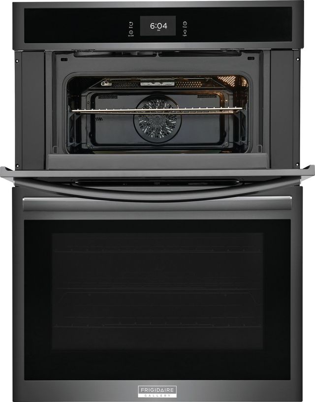 Frigidaire Gallery® 30" Smudge-Proof® Black Stainless Steel Oven/Microwave Combo Electric Wall Oven-3