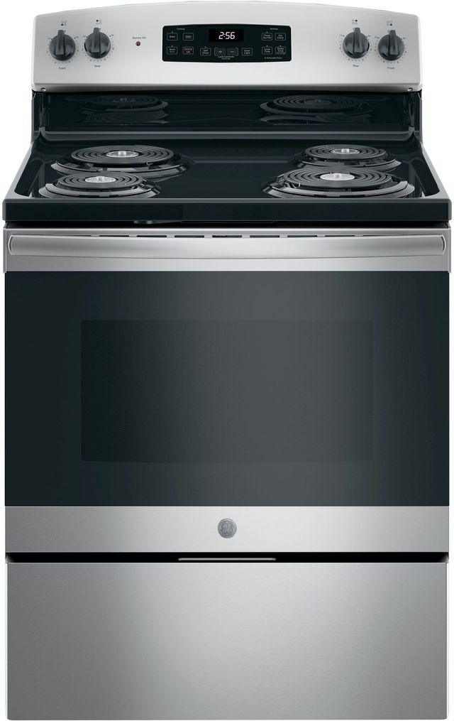 GE® 30" Stainless Steel Free Standing Electric Range-0
