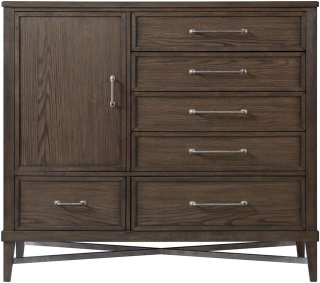 Intercon Preston Weathered Vintage Oak Gentleman's Chest-0