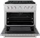 ZLINE Paramount 36" Satin Stainless Steel Pro Style Dual Fuel Range-1