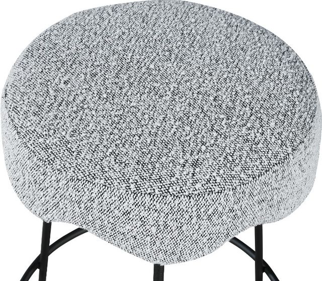 Meridian Furniture Fleur Grey/Matte Black Counter Stool-2