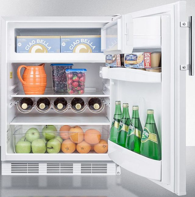 Summit® 24" 5.1 Cu. Ft. White Compact Refrigerator-3