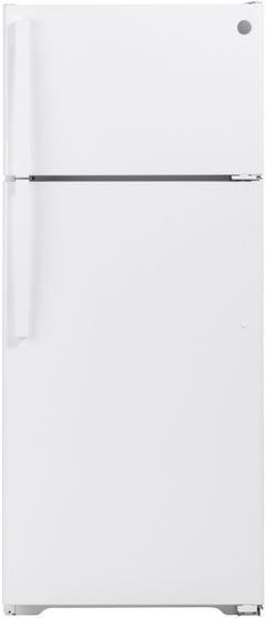 GE® 28 in. 17.5 Cu. Ft. White Top Freezer Refrigerator