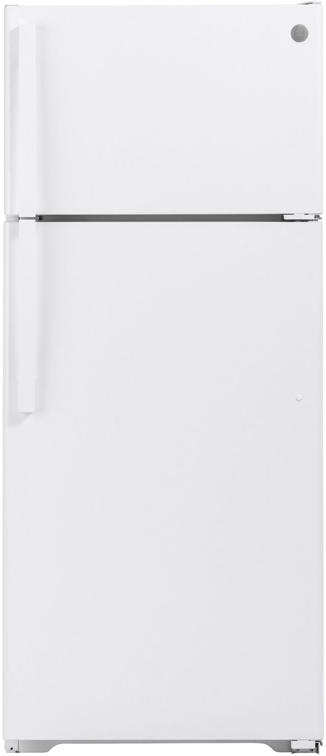 GE® 28 in. 17.5 Cu. Ft. White Top Freezer Refrigerator