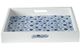A & B Home 2-Piece Indigo/White Decorative Tray Set-2