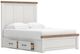 Signature Design by Ashley® Savonport Brown/White King Storage Panel Bed with Two Drawer-3