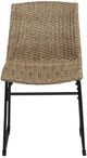 Signature Design by Ashley® Amaris 2-Piece Black/Brown Metal/Resin Wicker Outdoor Dining Side Chair-1