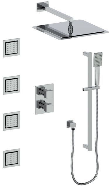 ZLINE Crystal Bay Chrome Thermostatic Shower System with Body Jets-0