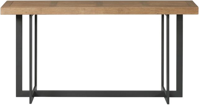 Intercon Eden Rustic Dune Sofa Bar Table with Black Base-2