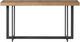 Intercon Eden Rustic Dune Sofa Bar Table with Black Base-2