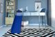 dhp furniture® Laurie Blue/Silver Twin Youth Loft Bed-1