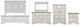 Liberty Furniture Abbey Park 5-Piece Antique White California King Panel Bed Set-0