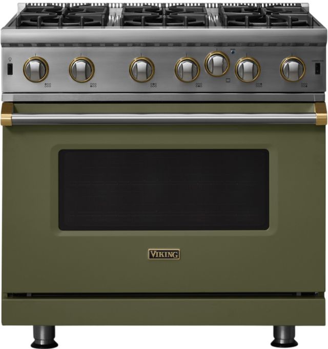 Viking® 5 Series 36" Martini Pro Style Gas Range-0