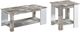 Mazin Furniture Brooke Rustic Gray/White End Table-2