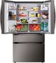 LG 36" 28.6 Cu. Ft. PrintProof™ Black Stainless Steel French Door Refrigerator with Full-Convert Drawer™-3