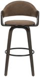 Armen Living Daxton 4-Piece Espresso/Vintage Dark Brown Barstool Set-2