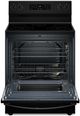 Whirlpool® 30" Black Freestanding Electric Range-1
