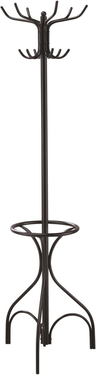 Coaster® Kiefer Black Coat Rack with 12 Hooks-0
