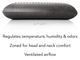 Malouf® Z® Zoned Dough® + Bamboo Charcoal Queen Mid Loft Bed Pillow-4
