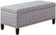 Olliix by Madison Park Grey Shandra II Tufted Top Storage Bench-1