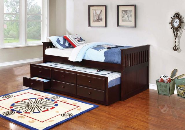 Coaster® Rochford Cappuccino Twin Daybed With Trundle-1