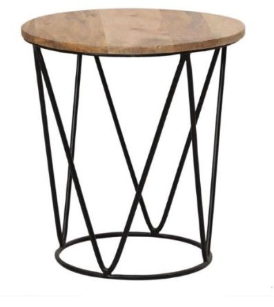 Jaipur Furniture Ravi Range Black/Brown Small Accent Stool-0
