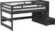 Elements International Cali Kids Gray Youth Full Bunk Bed-0