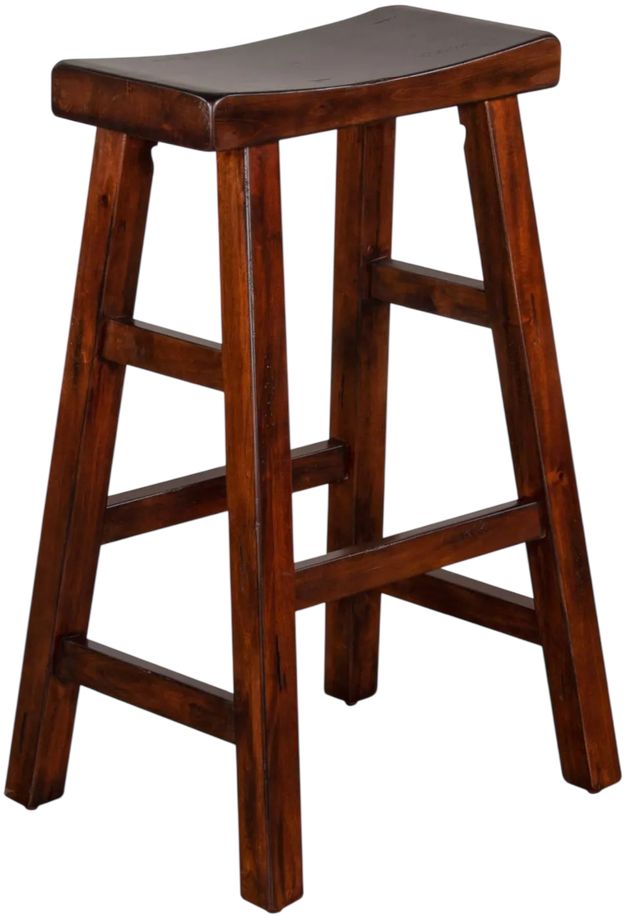 Sunny Designs™ Santa Fe Saddle Dark Chocolate 30" Stool-0