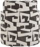 TOV Furniture Passe Black/White Jacquard Swivel Accent Chair-5