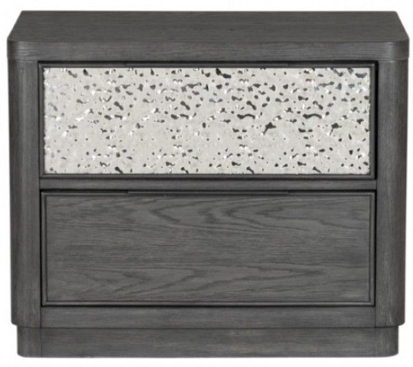Furniture of America® Sterling West Ash Gray Two-Drawer Nighstand-3