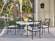 Universal Explore Home™ Coastal Living Outdoor Honolua Bay Abaco White Cast Concrete Dining Table-1