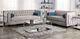 Furniture of America® Silvan 2 Piece Gray Loveseat and Sofa-0