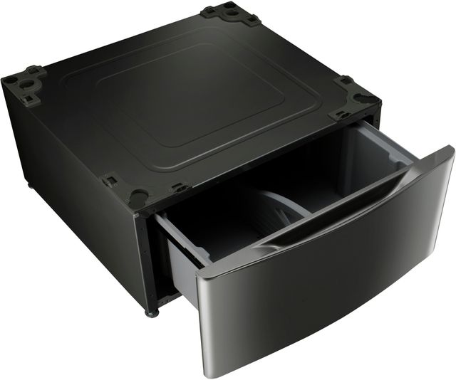 LG 27" Black Stainless Steel Laundry Pedestal-2