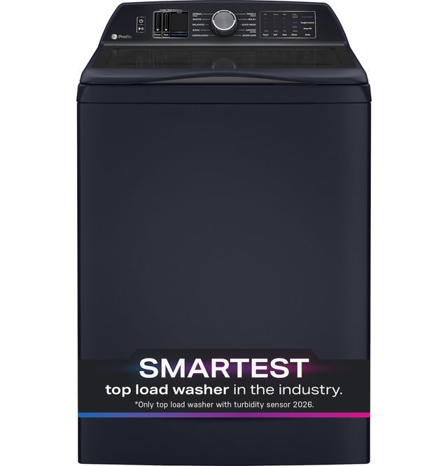GE Profile™ 5.4 Cu. Ft. Sapphire Blue Impeller Top Load Washer with Smarter Wash Technology-2