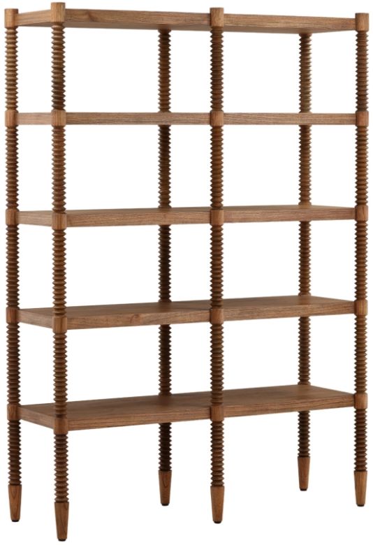 Dovetail Furniture Fernandez Brown Bookcase-0