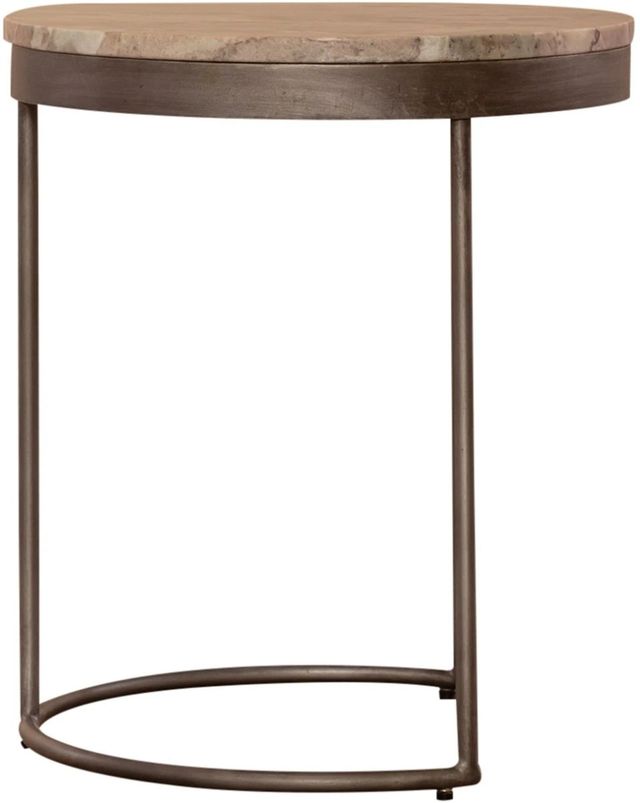 Liberty Furniture Eclipse Greystone Nesting Tables with Iron Base-3