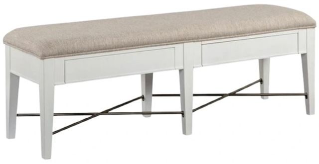 Magnussen Home® Heron Cove Baja Fog/Chalk White Upholstered Bench-0