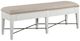Magnussen Home® Heron Cove Baja Fog/Chalk White Upholstered Bench-0