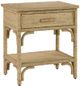 Currey & Company Olisa Natural and Washed Wood Nightstand-1