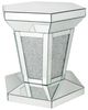 Michael Amini® Montreal™ Glass Top Dining Table with Mirrored Base-2