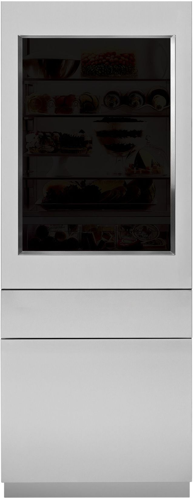 Monogram® 30" Stainless Steel Glass Door Panel