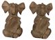 A & B Home Antique Brown Elephant Bookends-1