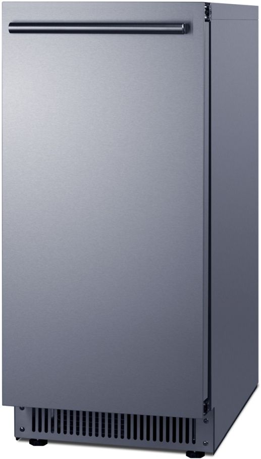 Summit® 15" 68 lb. Stainless Steel Built-In Undercounter Ice Maker-1